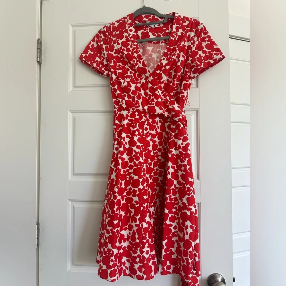 Boden - Red and white dress - Picture 1 of 6